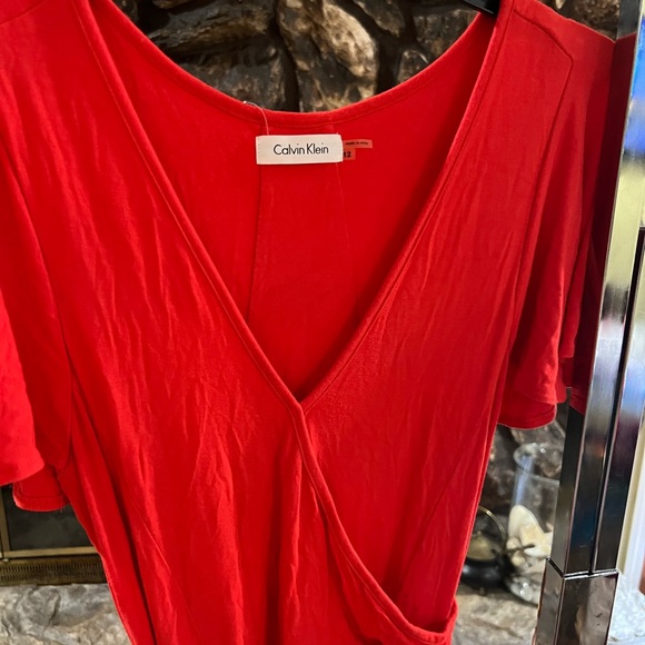 Calvin Klein Great Condition Red Dress - Picture 2 of 4